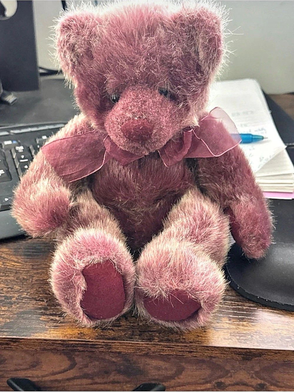 Boysenberry Plush Teddy Bear Pink